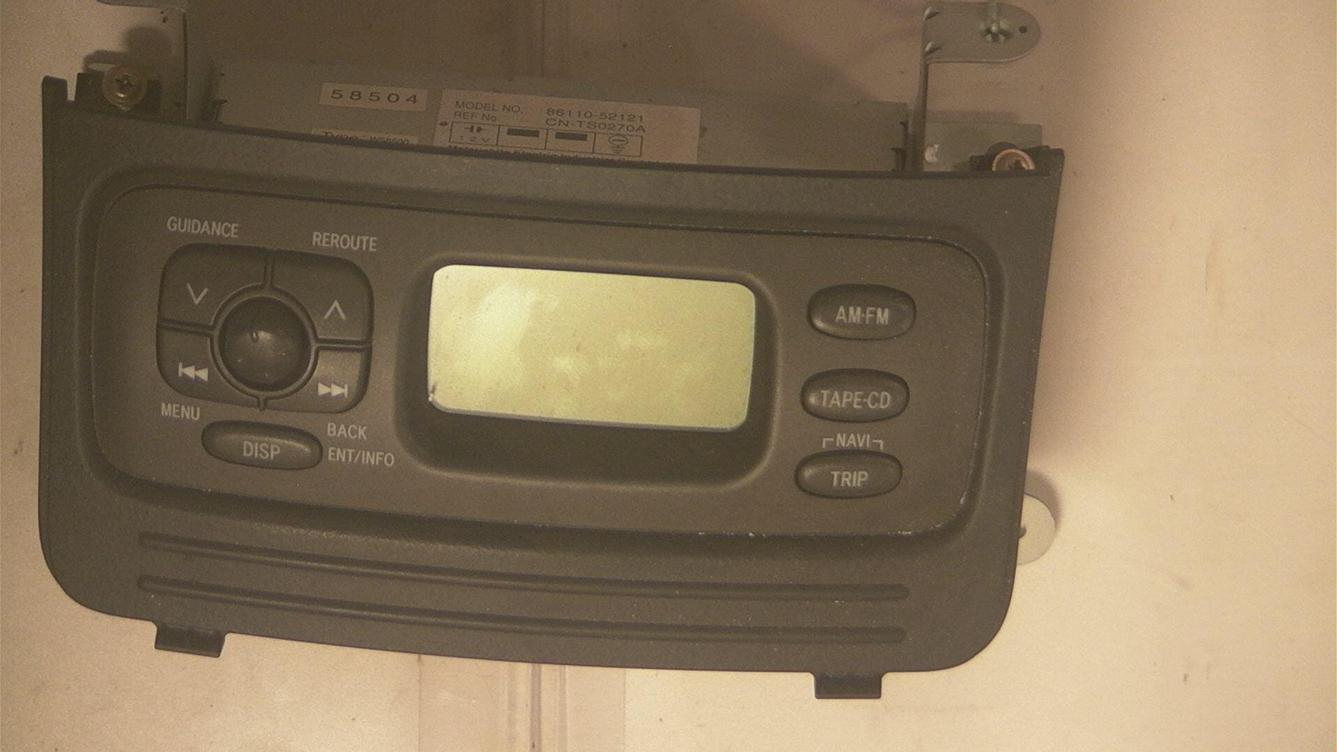 AUTORADIO DISPLAY TOYOTA YARIS 86110-52021