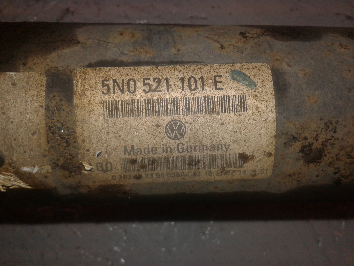 VW TIGUAN (5N_) Cardan 5N0521101E 2DELT