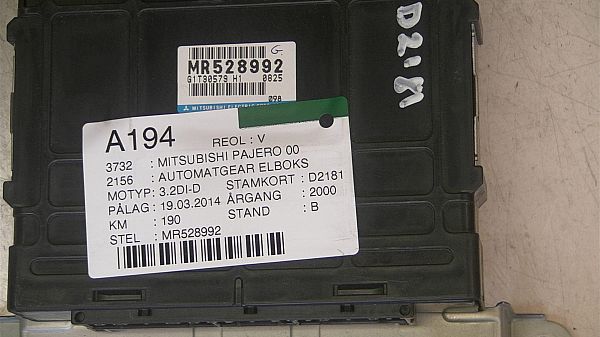 Automatic gear - eletronic box MITSUBISHI PAJERO/SHOGUN Mk III Canvas Top (V6_W, V7_W)