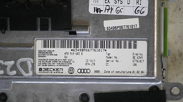 Multiskærm / display AUDI A6 Avant (4F5, C6)