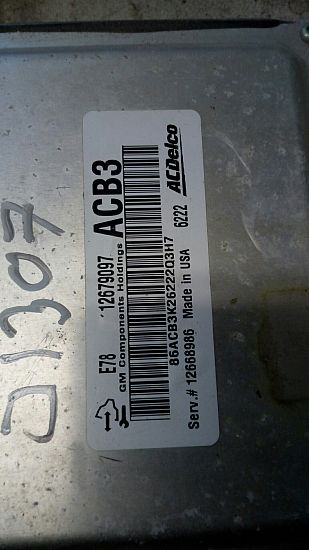 Motorsteuergerät (ECU) OPEL MOKKA / MOKKA X (J13)