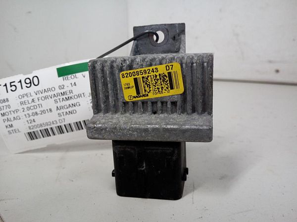 Relais De Pré-chauffage Pour Renault Kangoo 2 Phase 1 1.5 DCI - Réf. 8200859243, Occasion, Garantie 12 Mois