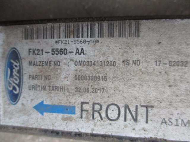 Bladveer (achterveer), achter FORD TRANSIT CUSTOM V362 Box (FY, FZ)