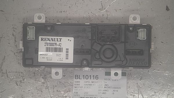 Warmteregulator OPEL MOVANO B Box (X62)