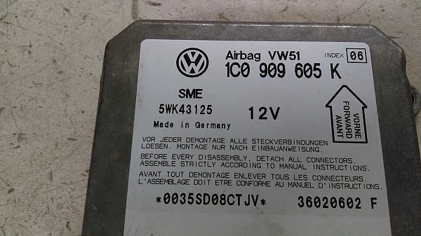 Airbag Boitier commande VW POLO (9N_)