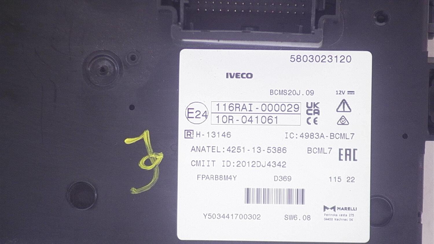 Iveco - Comfort Control Module | Autoparts24 バイクxjr400純正シート