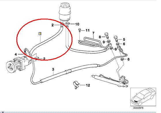 Servoslanger BMW 3 (E36)