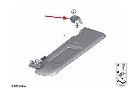 Sonnenblende BMW X3 (F25)