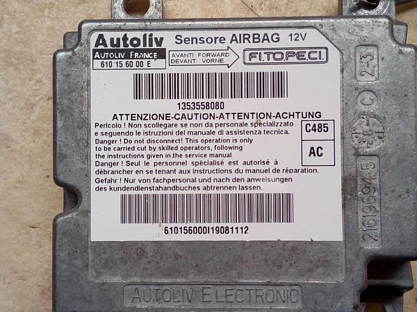 Airbag elektronikkenhet FIAT FIORINO Box Body/Estate (225_)