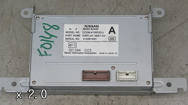 Wyświetlacz radia i akcesoria audio NISSAN PRIMERA Estate (WP12)