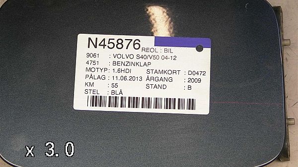 Fuel flap VOLVO S40 II (544)