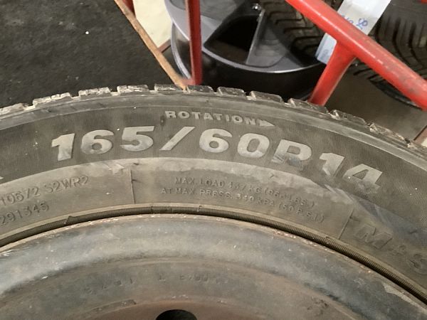 Fælge stål med dæk TOYOTA AYGO (_B1_)