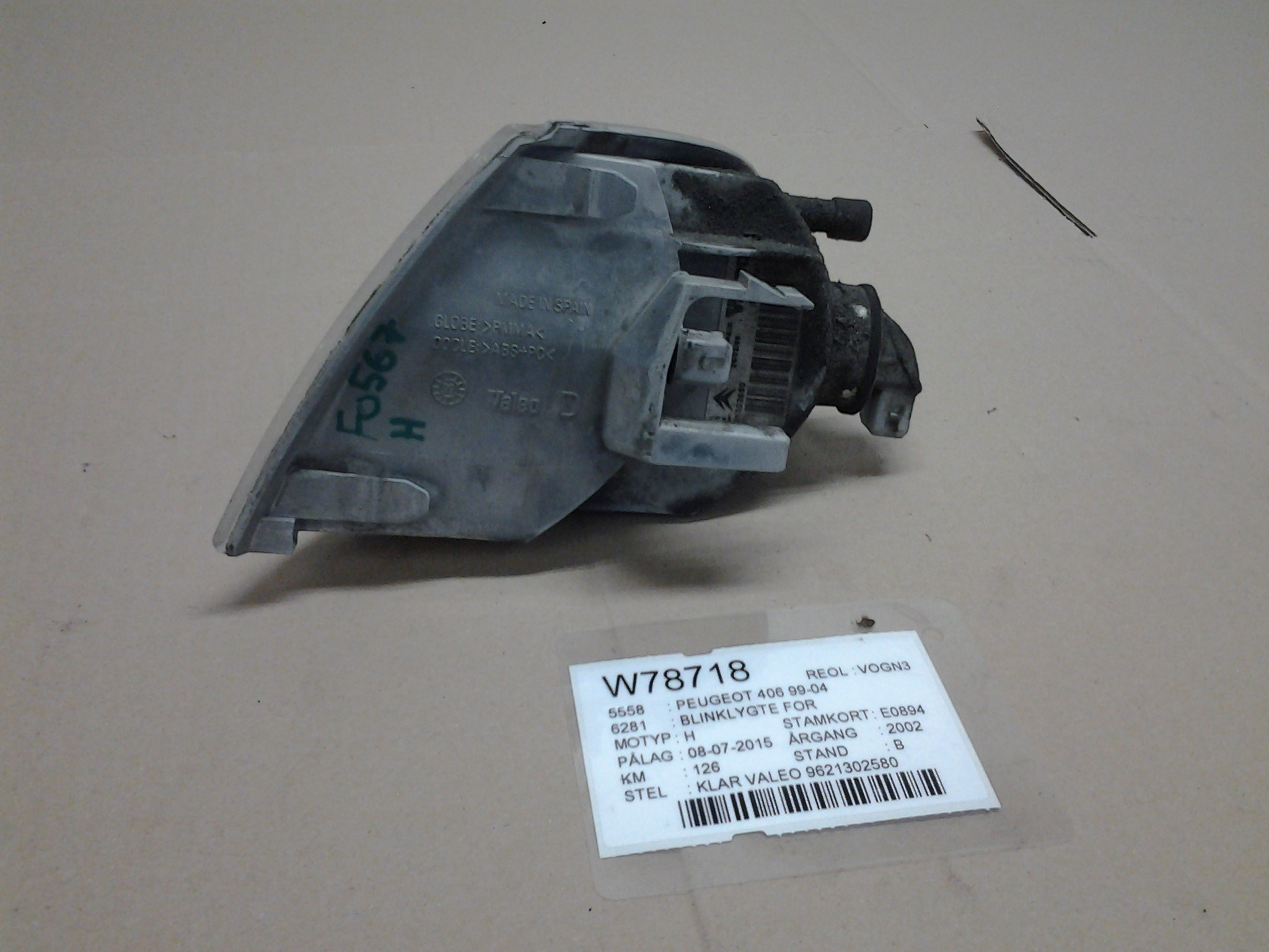 Blinker vorn PEUGEOT 406 Estate (8E/F)