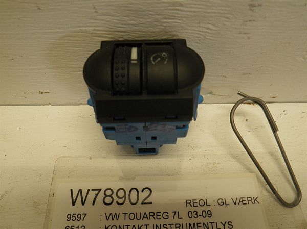 Przełącznik oświetlenia deski rozdzielczej VW TOUAREG (7LA, 7L6, 7L7)