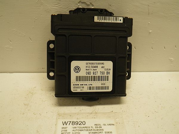 Steuergerät Automatikgetriebe VW TOUAREG (7LA, 7L6, 7L7)