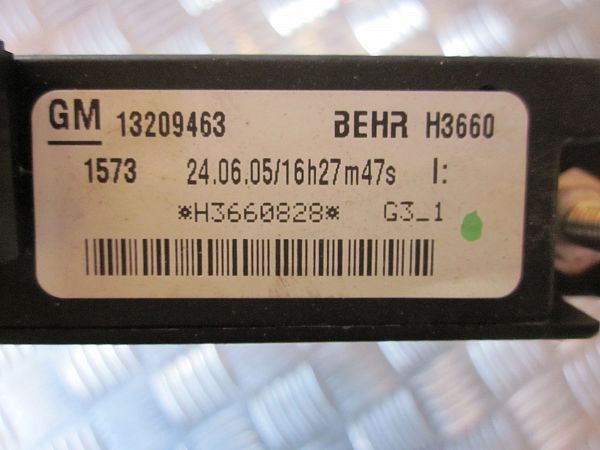 Heating element OPEL MERIVA A MPV (X03)