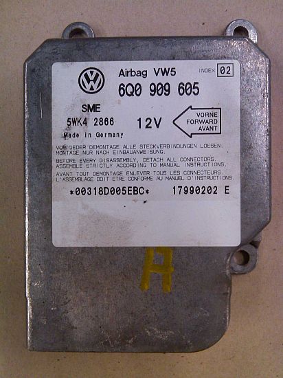 Airbag Boitier commande VW LUPO (6X1, 6E1)