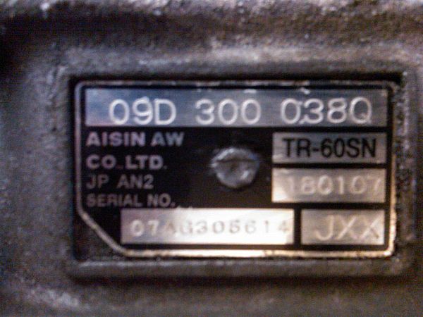boîte de vitesse automatique AUDI Q7 (4LB)