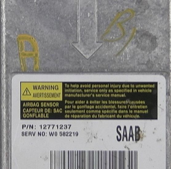 Steuergerät Airbag SAAB 9-3 (YS3F, E79, D79, D75)