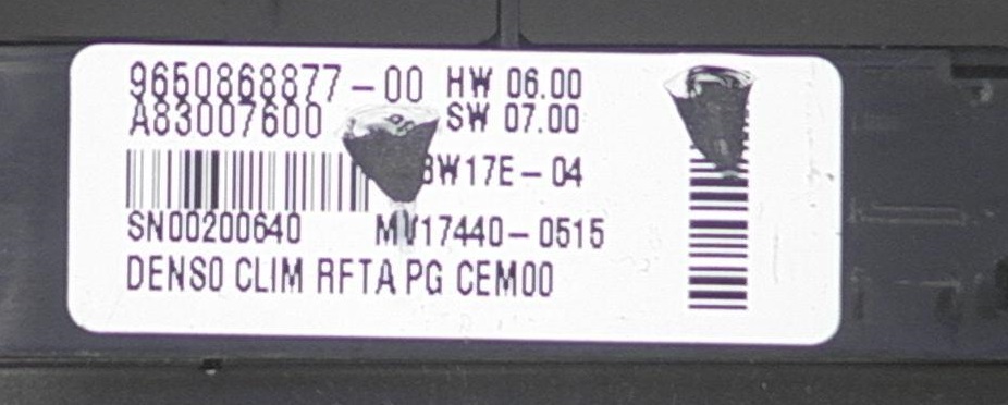 Boitier Régulateur de chauffage CITROËN C4 Picasso I MPV (UD_)