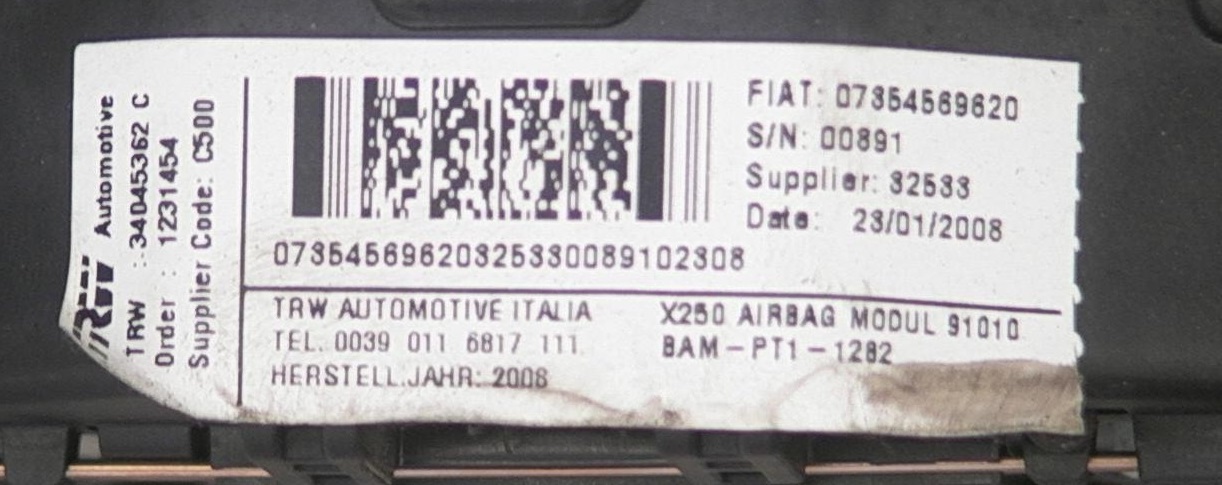 Airbag komplet FIAT DUCATO Box (250_, 290_)