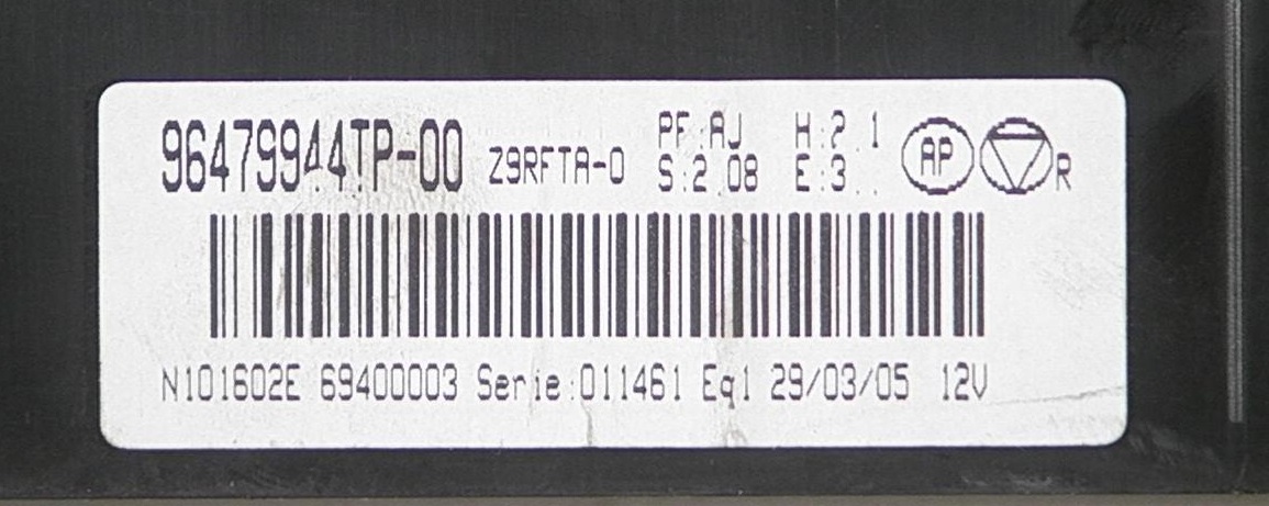 Heizungsschalter PEUGEOT 607 (9D, 9U)