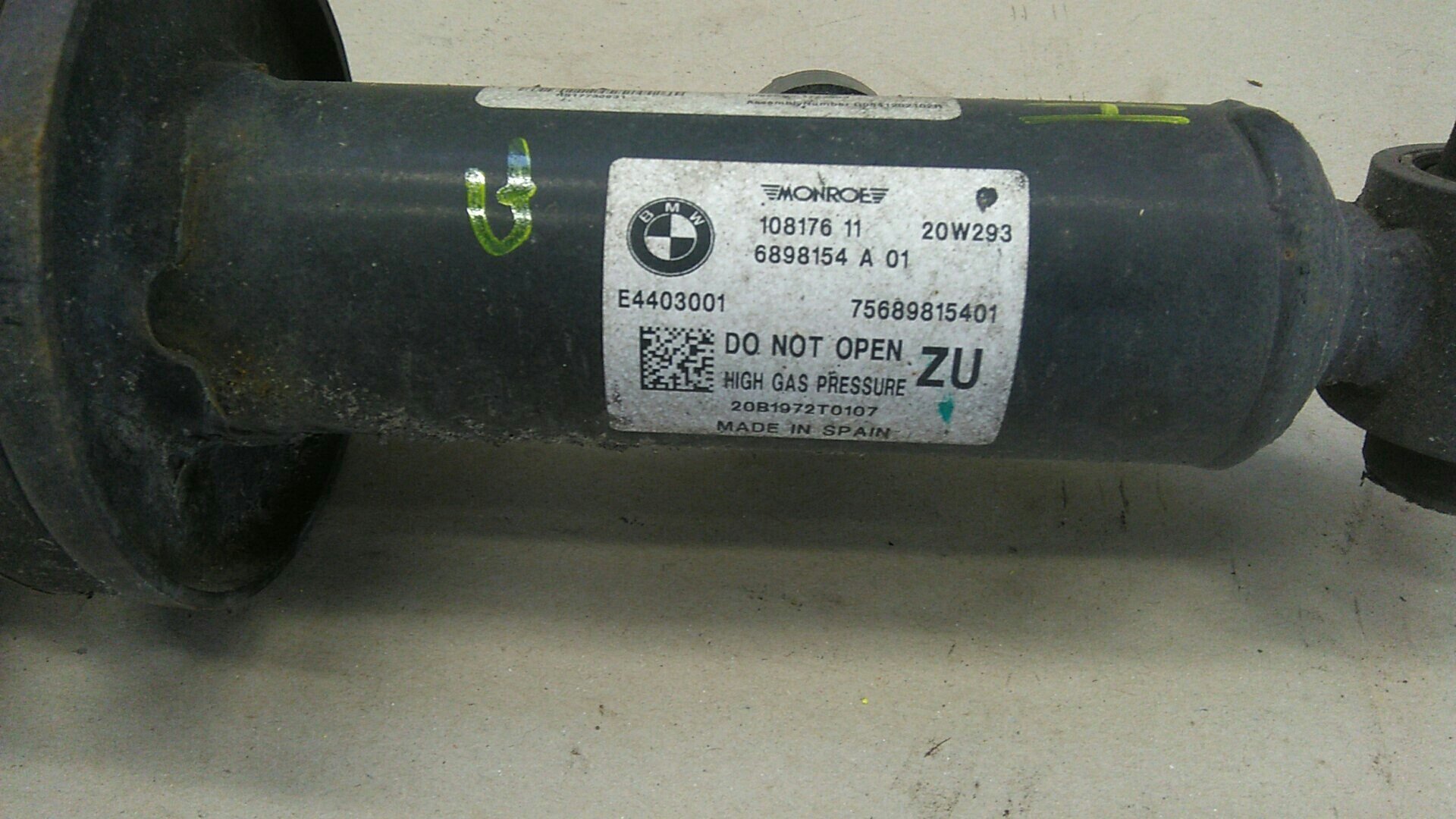 BMW X3 (G01, F97, G08) Rear shock 37106898154, 37106898154 VDC