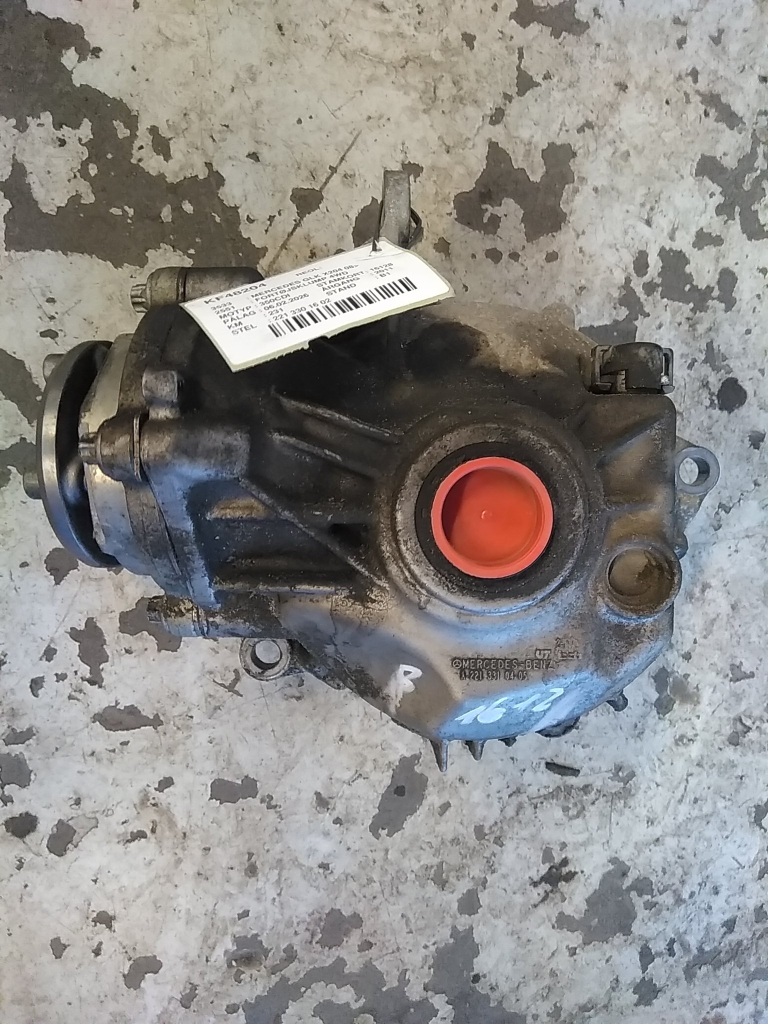 Mercedes-Benz GLK-CLASS (X204) Front axle assembly lump - 4wd 221