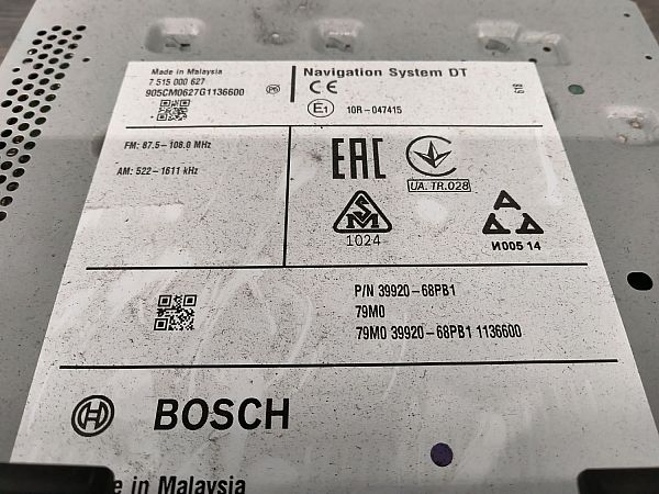 Gps/navigationsdele SUZUKI BALENO (FW, EW)