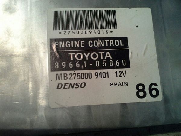 motorstyringsenhed (ECU) TOYOTA AVENSIS Estate (_T25_)