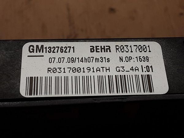 Auxiliary heater OPEL INSIGNIA A (G09)