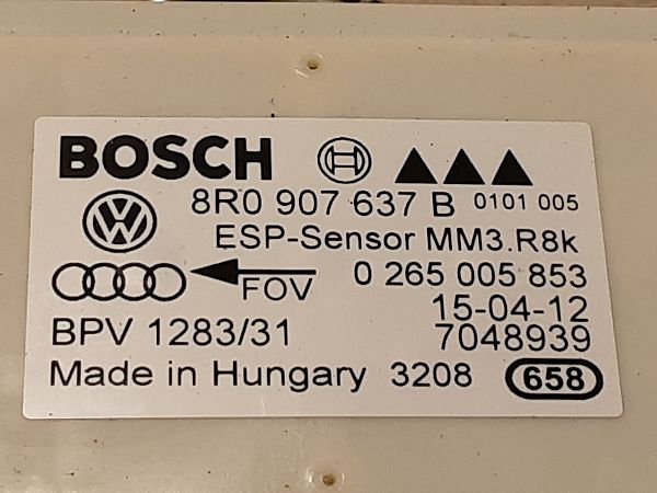 ESP sensor AUDI A5 Sportback (8TA)