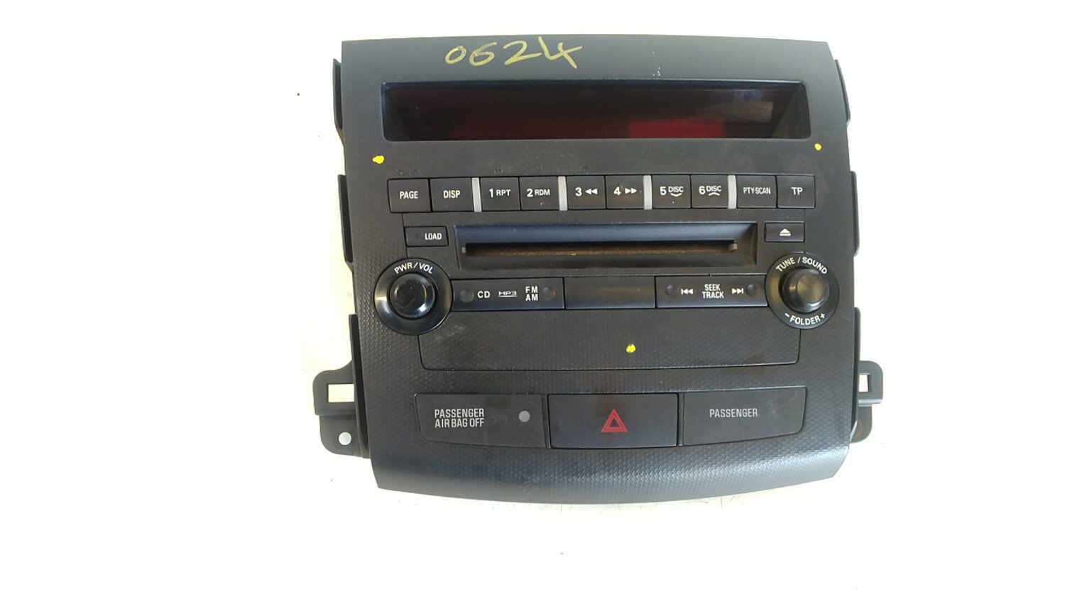 face radio rc MITSUBISHI OUTLANDER II (CW_W)