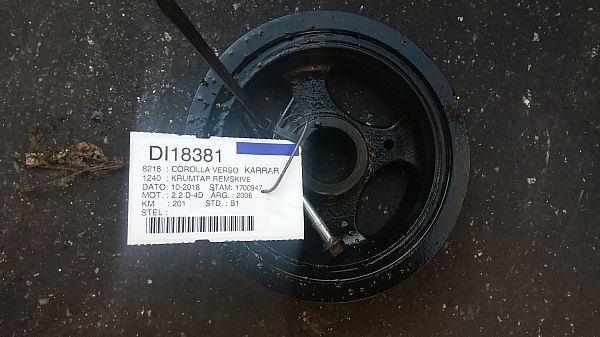 Koło pasowe wału korbowego TOYOTA COROLLA Verso (ZER_, ZZE12_, R1_)