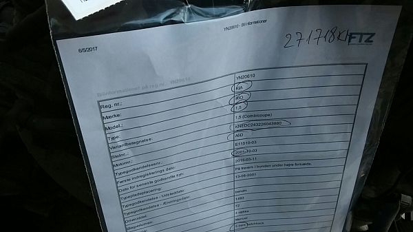 Motor KIA RIO Hatchback (DC)