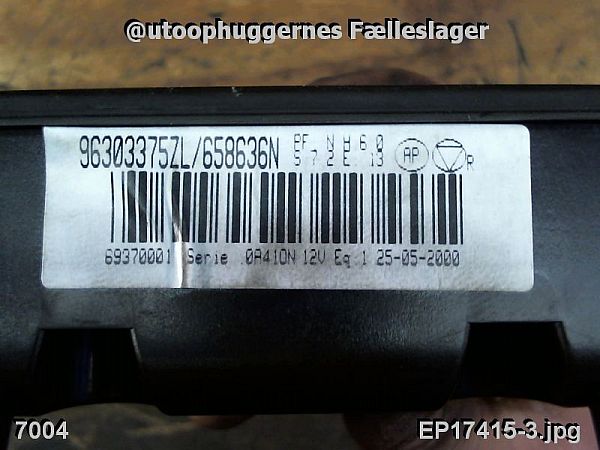 Heizungsschalter PEUGEOT 406 (8B)