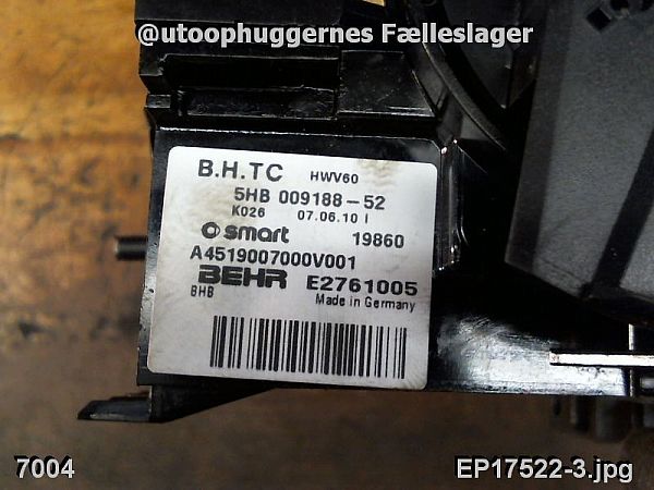 Heat - regulator SMART FORTWO Coupe (451)