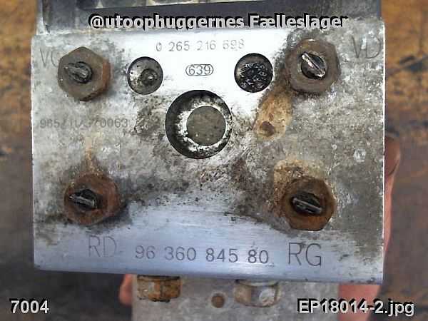 Abs hydraulikkpumpe PEUGEOT 306 Break (7E, N3, N5)
