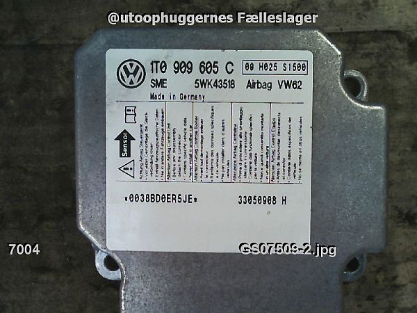Airbag Boitier commande VW TOURAN (1T1, 1T2)