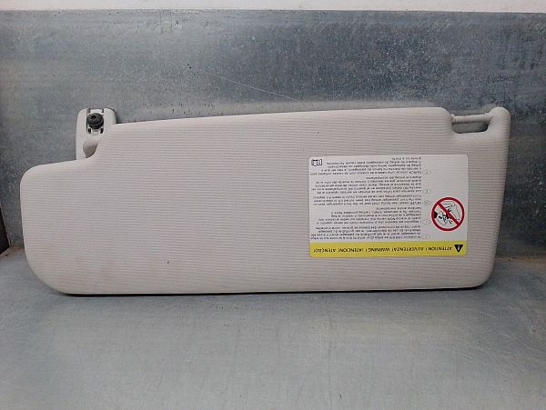 Sun visor car