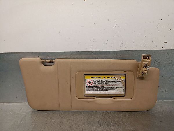 Sun visor car