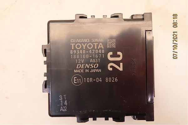 Pdc kontrollenhet (parkeringsavstandskontroll ) TOYOTA RAV 4 IV (_A4_)
