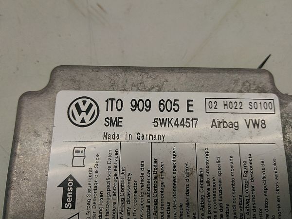Airbag elektronikkenhet VW TOURAN (1T3)
