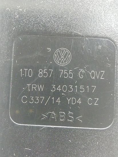 Beltelås VW TOURAN (1T3)