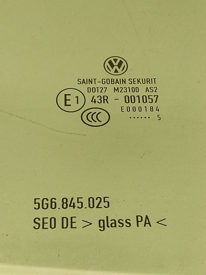 Bagsiderude VW GOLF VII (5G1, BQ1, BE1, BE2)