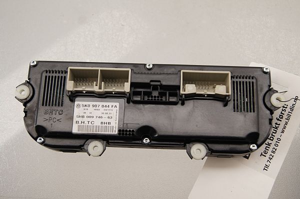 Styreenhet kupevarme VW TOURAN (1T3)
