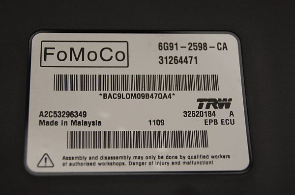 Parkeringsbremsemodul / styrboks (EPB) VOLVO XC70 II (136)