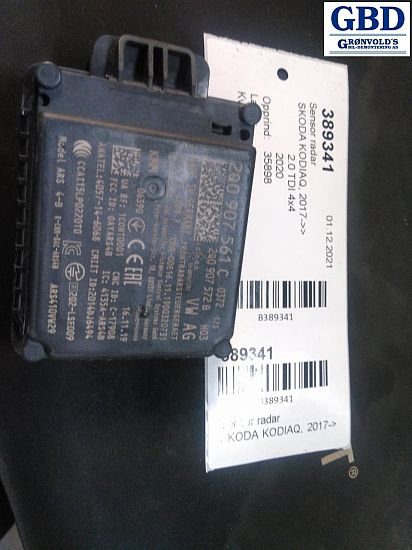 Sensor - adaptiv cruisekontroll SKODA KODIAQ (NS7, NV7)