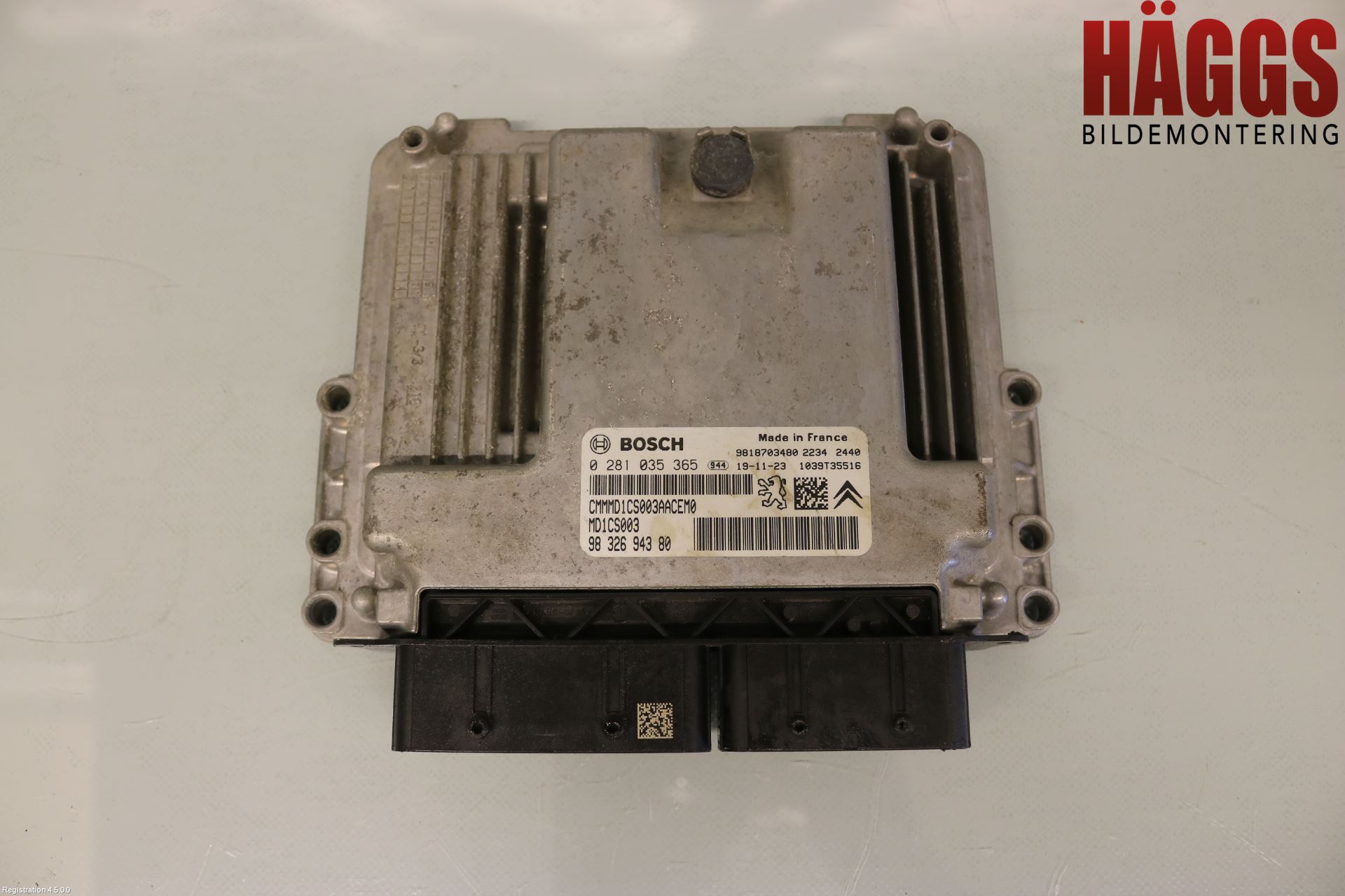 98-326-943-80 : Engine control unit (ECU) and Immobilizer