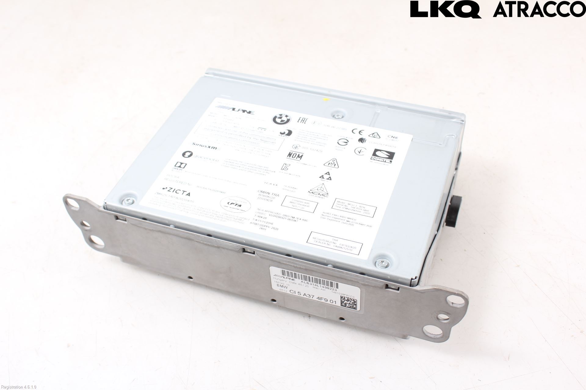 BMW 1 (F40) Audio 65 12 5 A69 490, 65 12 5 B48 520, 65125A374F9